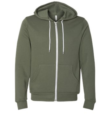 Unisex Full Zip Hoody