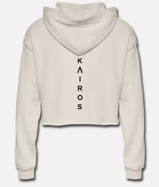 Cropped Fleece Pullover Hoodie